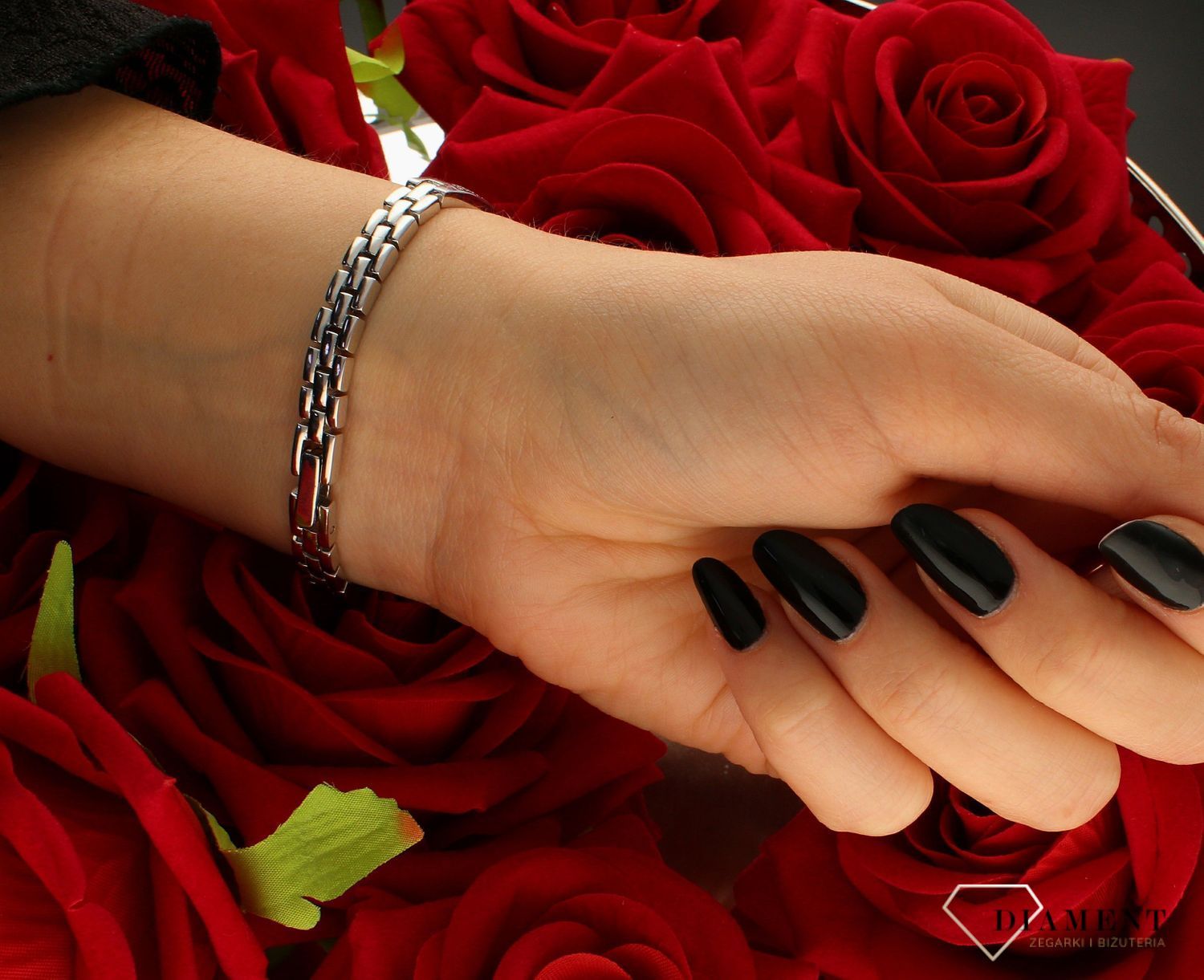 Zegarek damski srebrny z cyrkoniami 925. Tarcza z masy perłowej (3).jpg